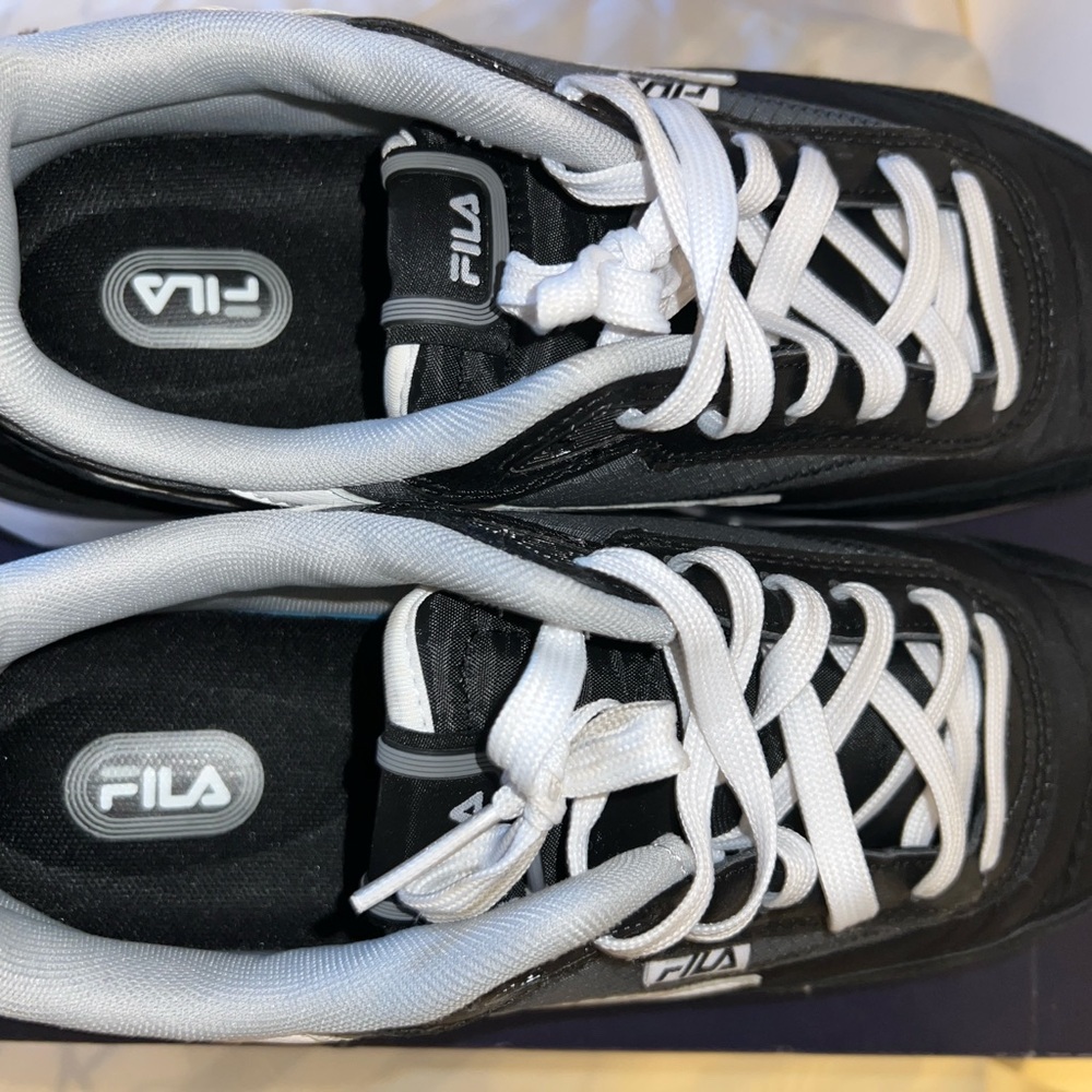 Fila Classic Athletic Sneakers in Black and White
